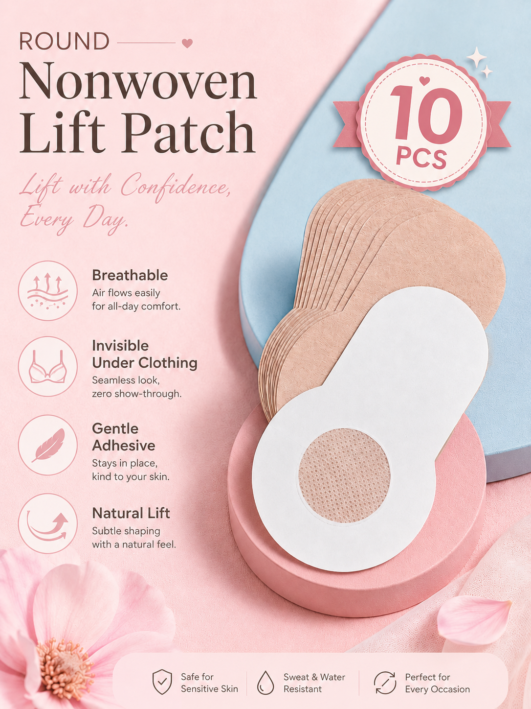 10pcs New Plus Size Reusable I - огляд і ціна Strapless Bra Adhesive