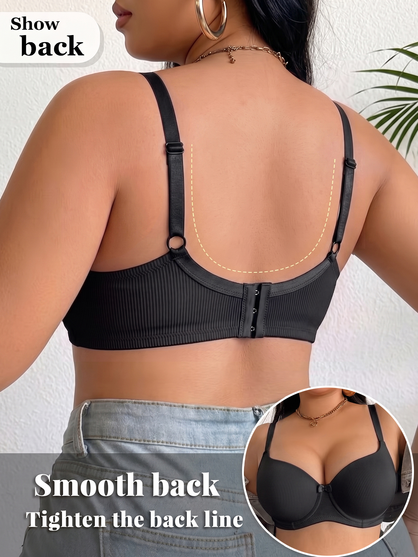 Plus Size Women Bra Thin Cup U - огляд і ціна Minimizer Bra Women