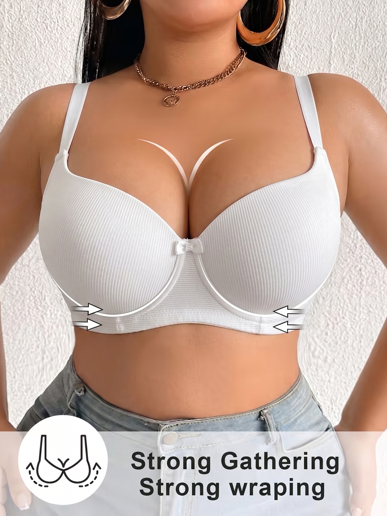 Plus Size Women Bra Thin Cup U - огляд і ціна Minimizer Bra Women