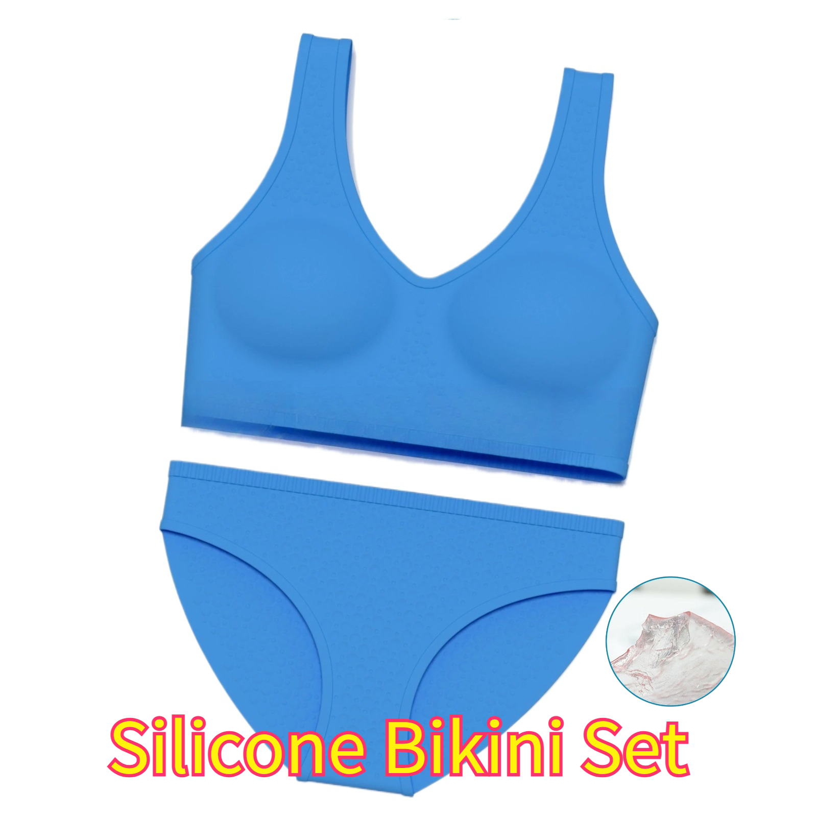Silicone Women Swim Bikini Set - огляд і ціна Minimizer Bra Women