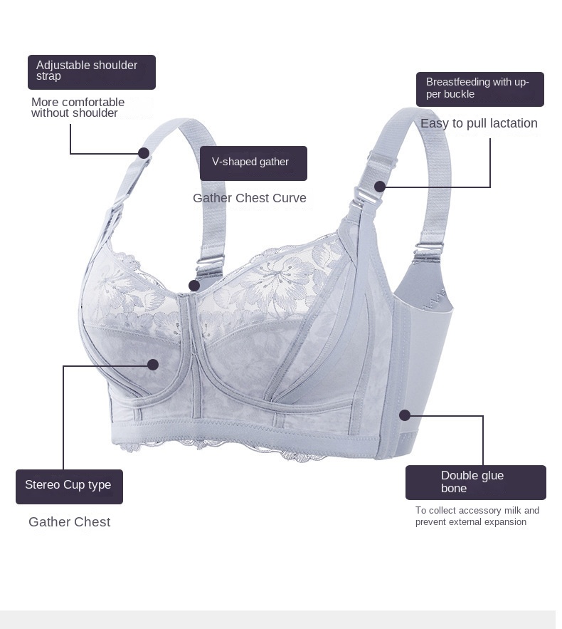 Lace Embroidery Maternity Nurs - огляд і ціна Nursing Bra Clip