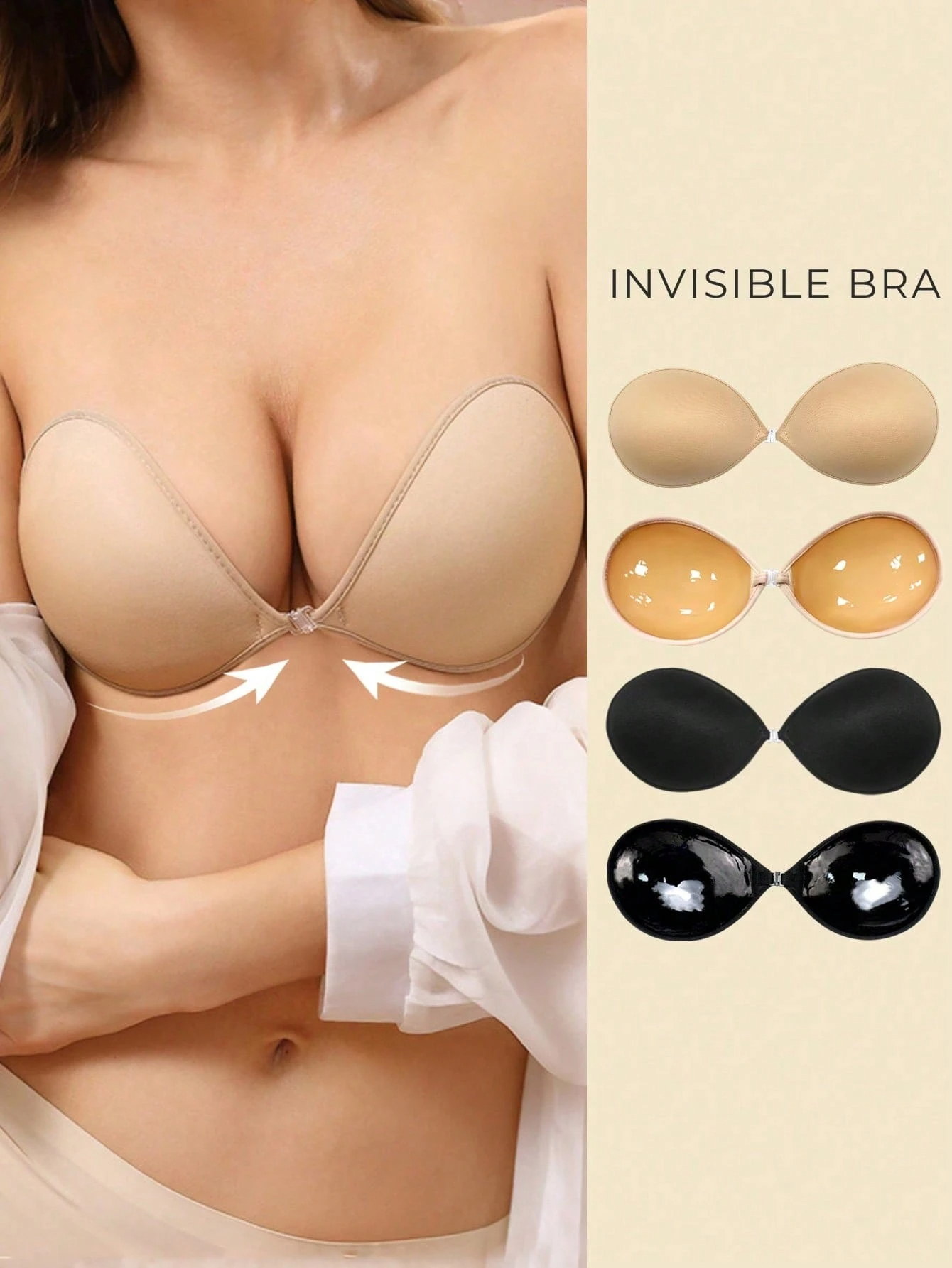 Edged round cup-shaped bra pad - огляд і ціна Push Up Bra Silicone