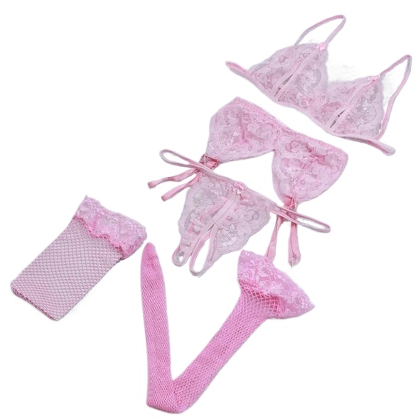 Lace Women Lingerie Set 4 Pcs  - огляд і ціна Lace Bralette Set