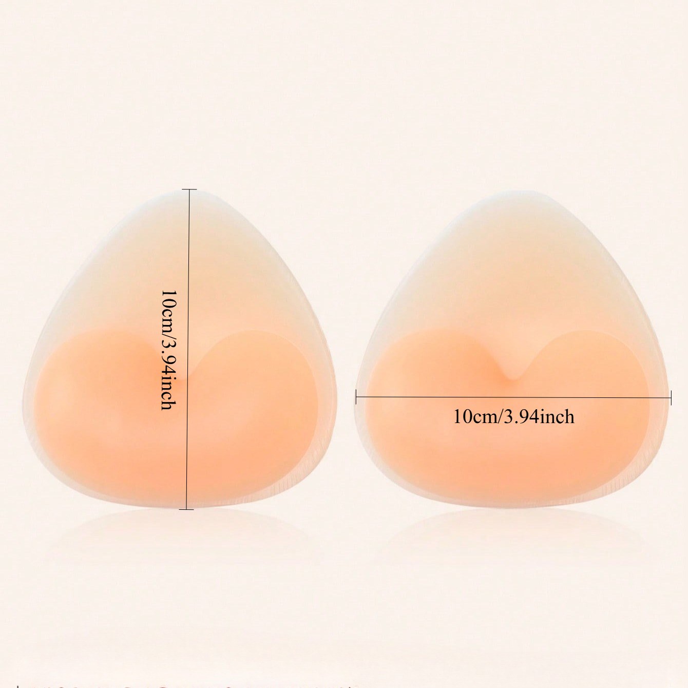 Silicone Bra Inserts, Triangle - огляд і ціна Push Up Bra Silicone